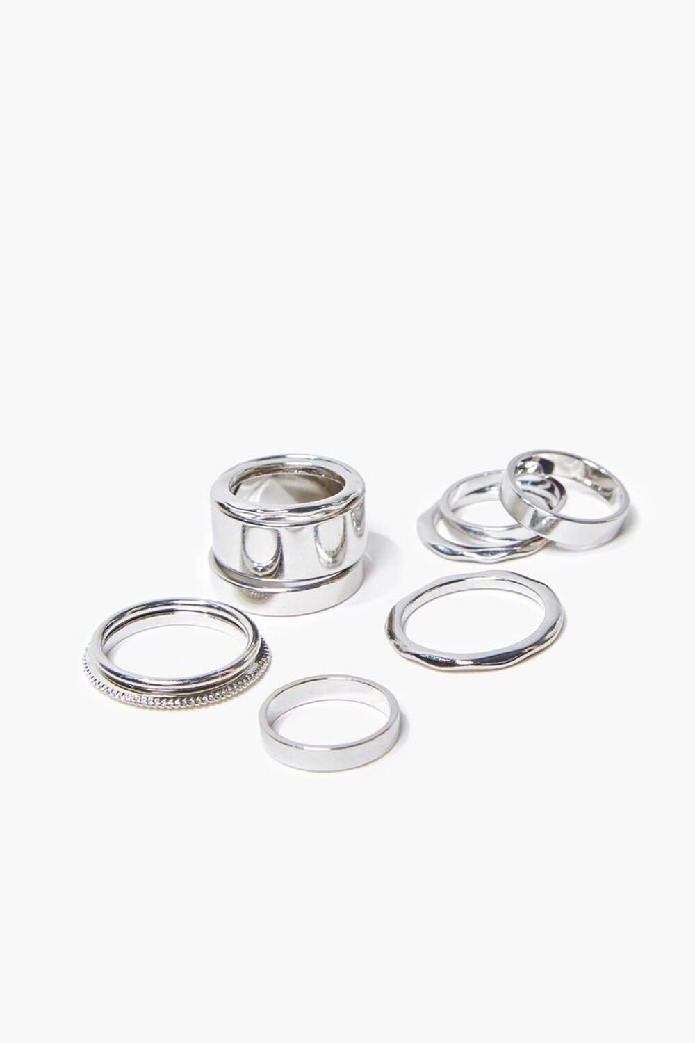 SILVER High-Polish Ring Set, image 1