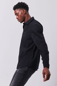 BLACK Long Sleeve Pocket Shirt, image 2