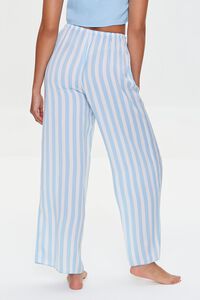 IVORY/SKY BLUE Striped Pajama Pants, image 4