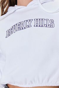 WHITE/MULTI Embroidered Beverly Hills Hoodie, image 6