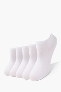 WHITE Ankle Socks - 5 Pack, image 1