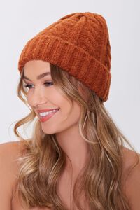 RUST Cable Knit Beanie, image 1
