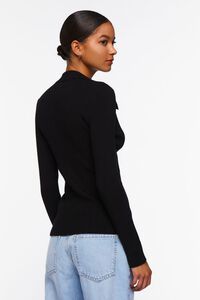 Twist-Front Sweater-Knit Top, image 3