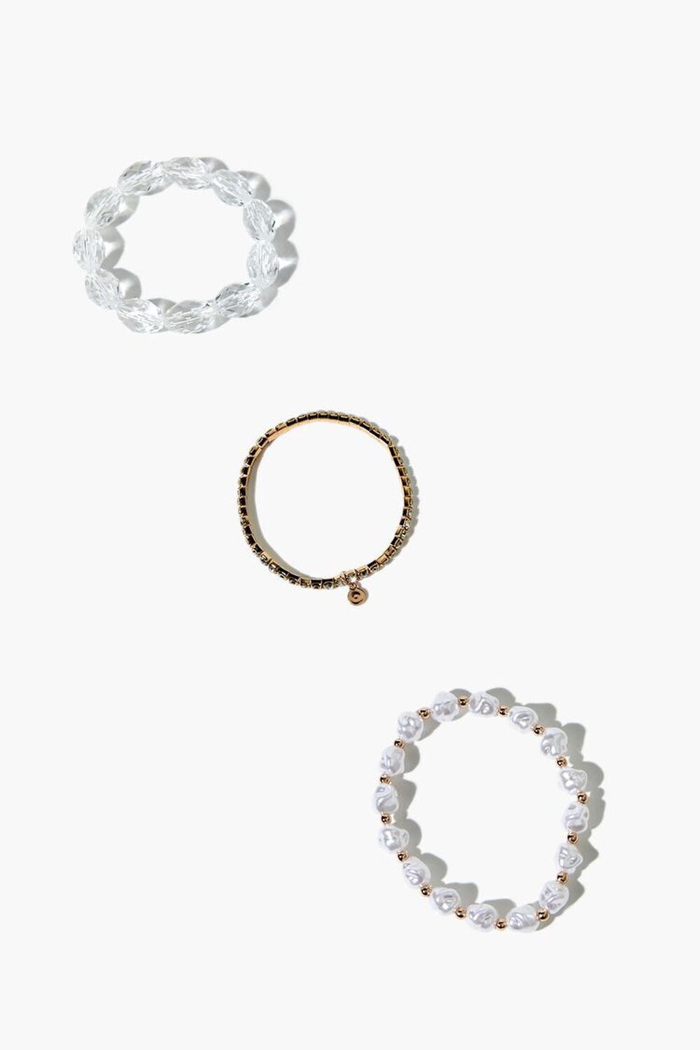 Faux Pearl Beaded Bracelet Set, image 2