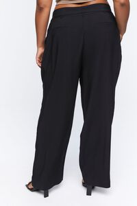 BLACK Plus Size Foldover Wide-Leg Pants, image 4