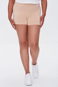 NUDE Plus Size Basic Organically Grown Cotton Hot Shorts, image 2