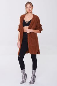 COCOA Fuzzy Knit Cardigan Sweater, image 4