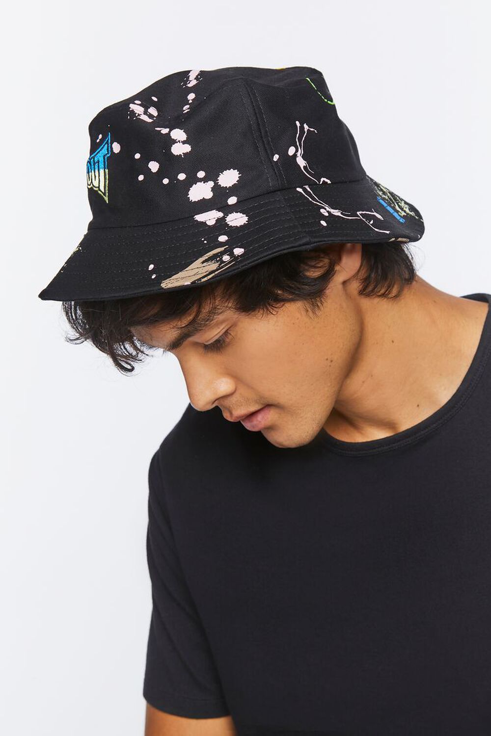 Tapout Paint Splatter Embroidered Bucket Hat, image 2
