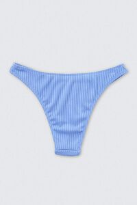 BLUE Cheeky Ribbed Bikini Bottoms, image 2