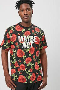 Maybe Not Rose Graphic Tee, image 1