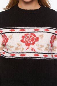 Rose Print Sweater, image 5