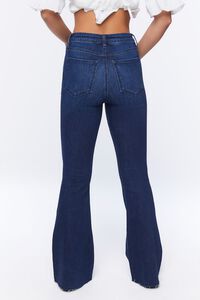 DARK DENIM Mid-Rise Flare Jeans, image 4