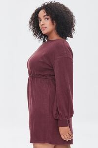 WINE Plus Size Drop-Sleeve Mini Dress, image 2