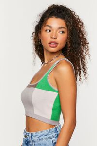 Colorblock Cropped Tank Top, image 2