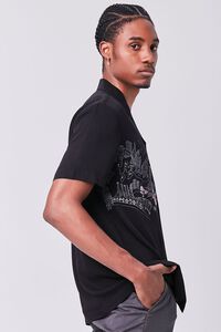 BLACK/MULTI Classic Fit Game Over Graphic Shirt, image 2