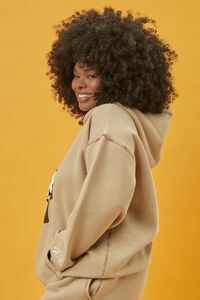TAUPE/MULTI Plus Size Shae Anthony Graphic Hoodie, image 2