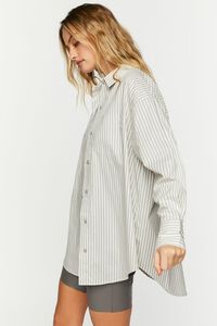 CASTLE/VANILLA Oversized Striped Shirt, image 3