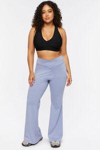 BLUE MIRAGE Plus Size Crossover Flare Pants, image 5