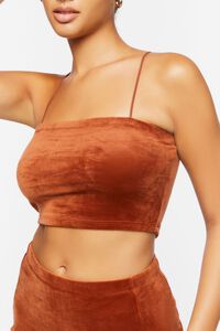 AMBER Velour Cropped Cami, image 5
