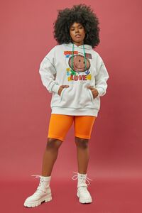 WHITE/MULTI Plus Size Ron Bass Graphic Hoodie, image 4