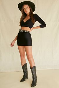 BLACK Bodycon Mini Skirt, image 5