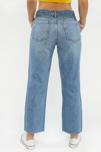 MEDIUM DENIM Distressed Mid-Rise Jeans, image 4