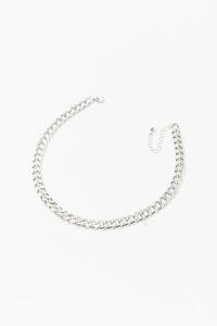 SILVER Chunky Curb Chain Necklace, image 2