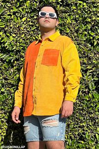 ORANGE/MULTI Colorblock Corduroy Shirt, image 1