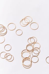 GOLD Smooth High-Polish Ring Set, image 2
