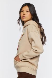TAUPE/MULTI Reindeer Embroidered Graphic Hoodie, image 2