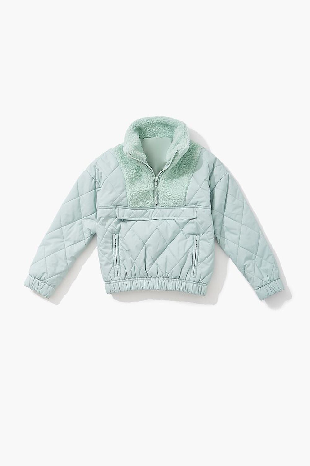 MINT Girls Quilted Faux Shearling Jacket (Kids), image 1