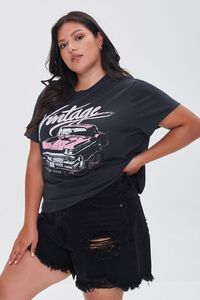 CHARCOAL/MULTI Plus Size Vintage Graphic Tee, image 6