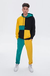 YELLOW/MULTI Colorblock French Terry Hoodie, image 4