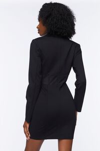 BLACK Mesh Cutout Blazer Mini Dress, image 3