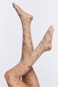 NUDE Fredericks of Hollywood Celestial Tights, image 1