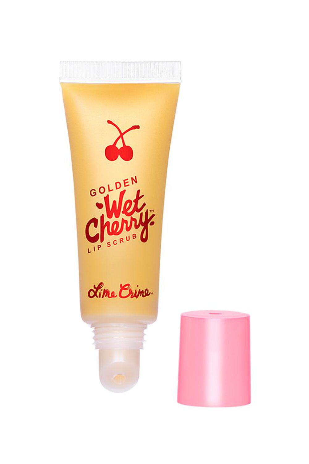PINK/CLEAR Lime Crime Golden Wet Cherry Lip Scrub, image 1