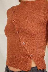 RUST Diagonal Button-Up Sweater, image 5