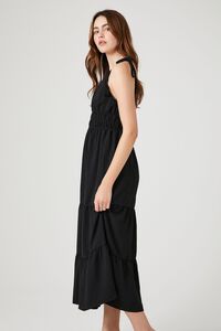 BLACK Crochet-Trim Tassel Midi Dress, image 2