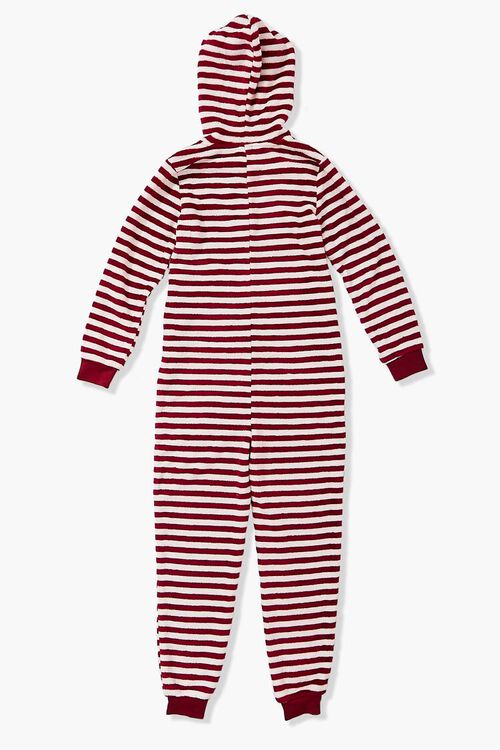 RED/WHITE Girls Striped Pajama Jumpsuit (Kids), image 2