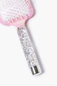 PINK/MULTI Glitter Square Paddle Hair Brush, image 3