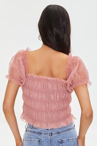 LIGHT PINK Tiered Puff Sleeve Top, image 3