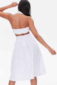 WHITE Sweetheart Crop Top & Skirt Set, image 3