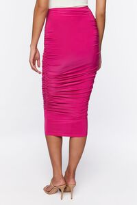 VERY BERRY Slinky Ruched Midi Skirt, image 4