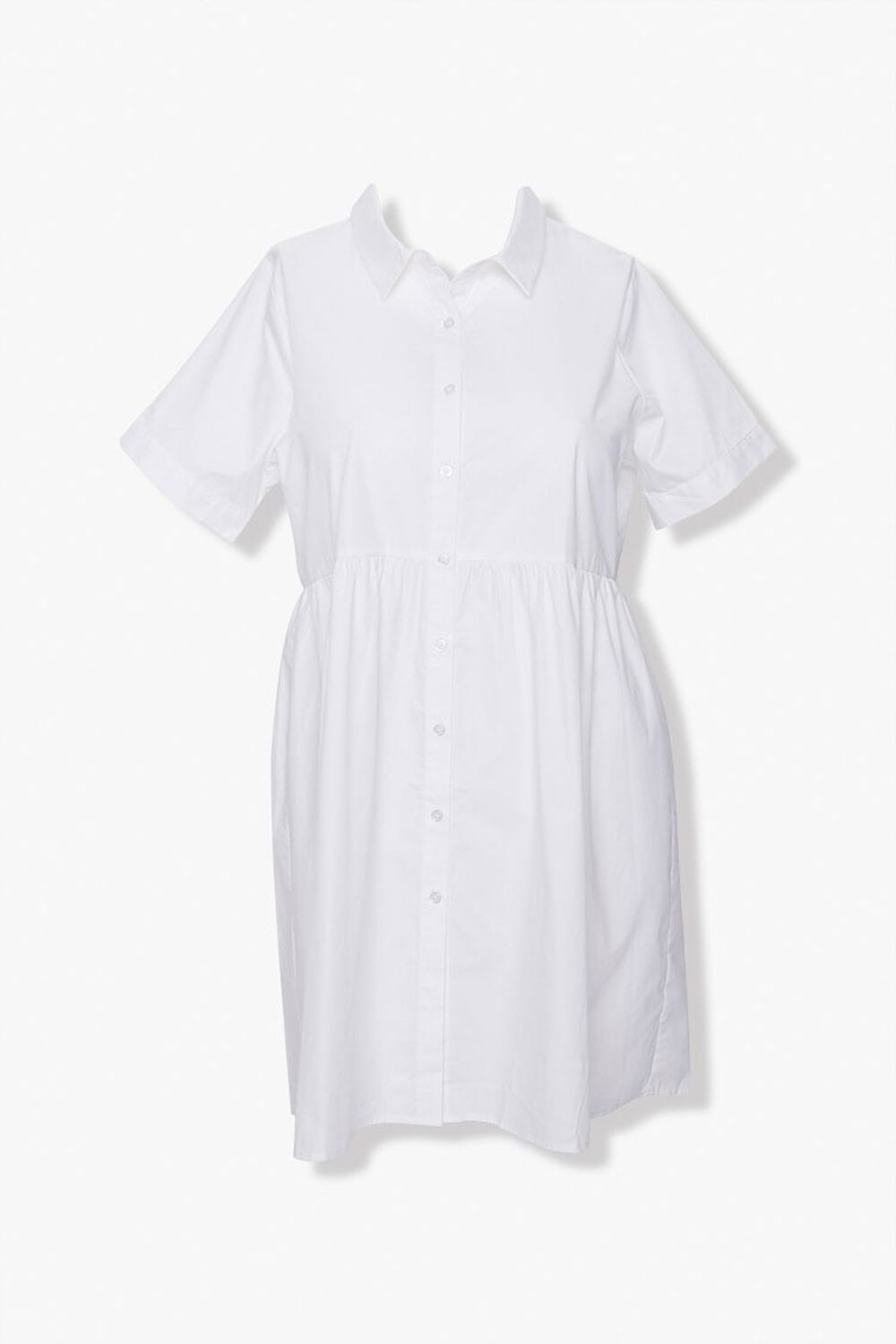 Plus Size Poplin Shirt Dress, image 1