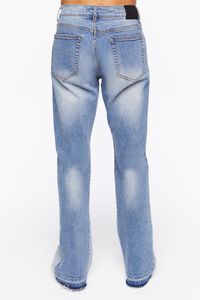 MEDIUM DENIM Stone Wash Flare Jeans, image 4