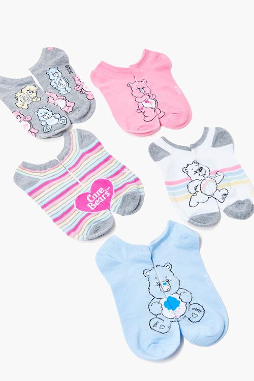 GREY/MULTI Care Bear Ankle Socks Set - 5 pack, image 1
