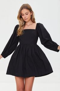 BLACK Fit & Flare Mini Dress, image 2