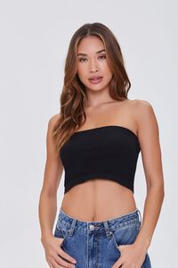 Seamless Cropped Tube Top, image 1