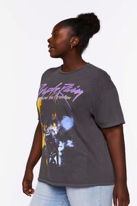 CHARCOAL/MULTI Plus Size Prince Graphic Tee, image 2
