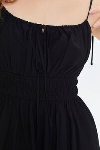 BLACK Smocked Tie-Strap Mini Dress, image 5